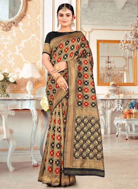 1013 Santraj New Monsoon wear Latest Saree Collection 1013-Black
